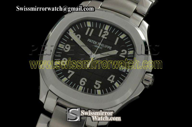 Patek philippe Aquanaut Jumbo V2 Auto SS/SS Black Swiss Eta 2824-2 Replica Watches