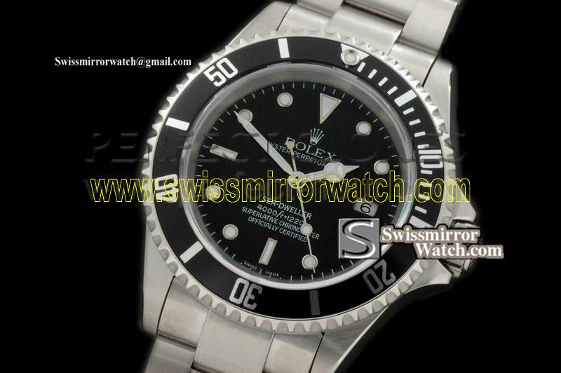Rolex "Super" Sea Dweller SS Black Asian 3135 Watches