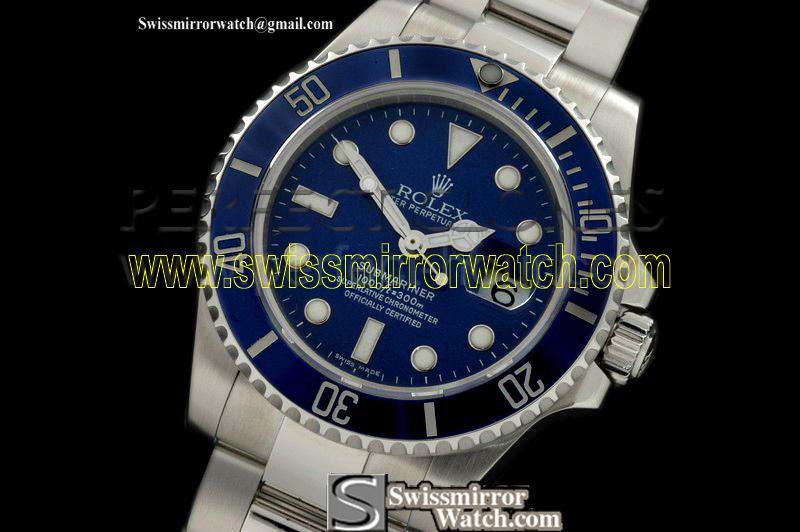 Rolex 2008 Submariner SS Blue Asia 3135 Watches