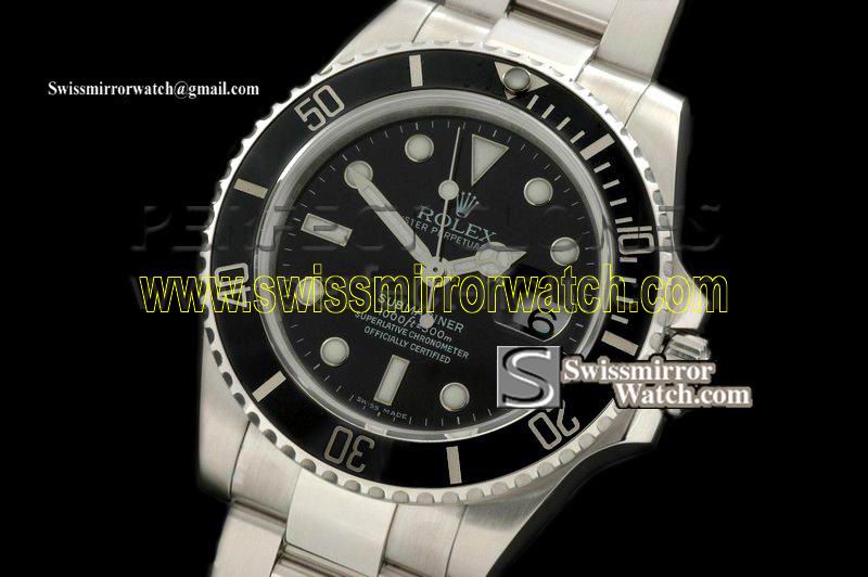 Rolex 2008 Submariner SS Blk Asia 3135 Watches