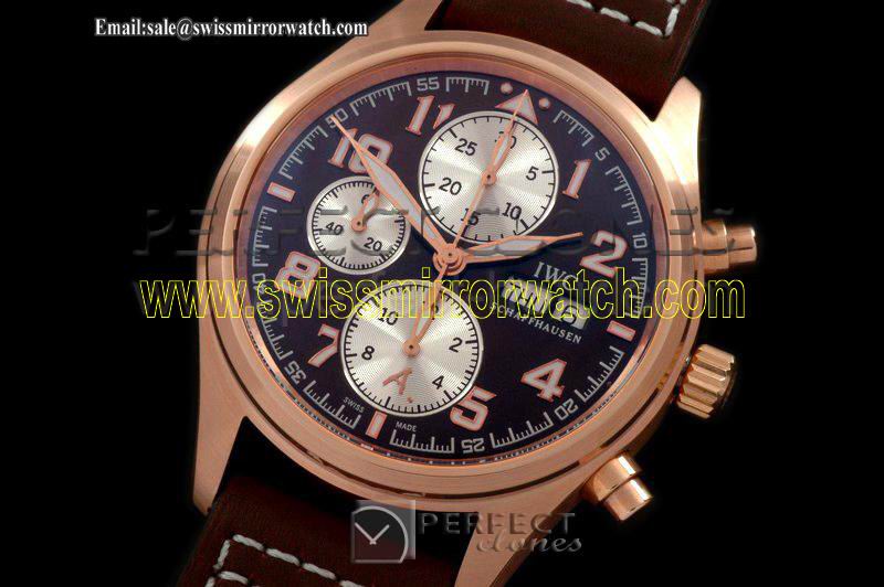 IWC antoine de saint exupery Chrono RG/LE Brown Swiss 7750 Replica Watches