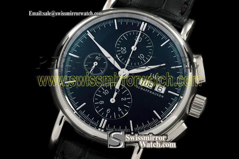 IWC Portofino Chronograph SS/LE Black Swiss 7750 28800bph Replica Watches