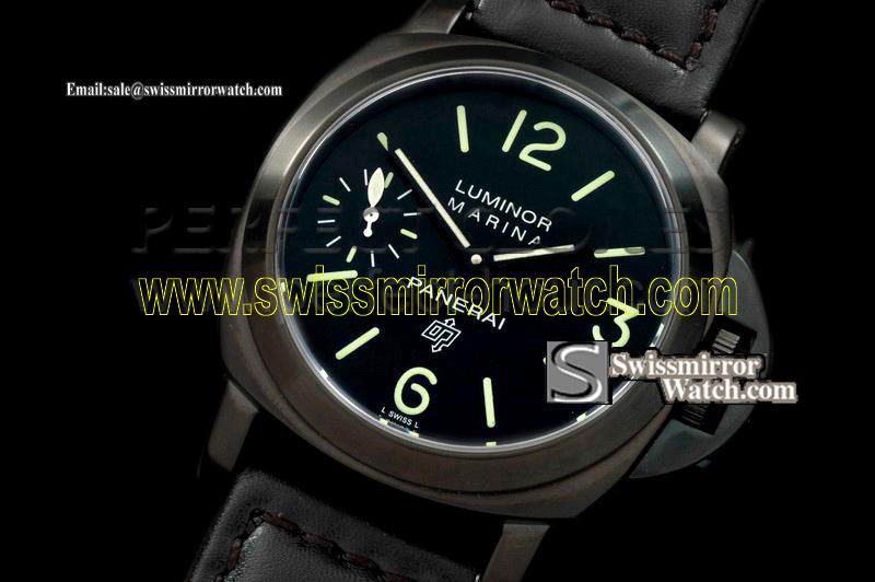 Panerai Pam 195 Limited PVD Asian Unitas 6497 21600bph Replica Watches