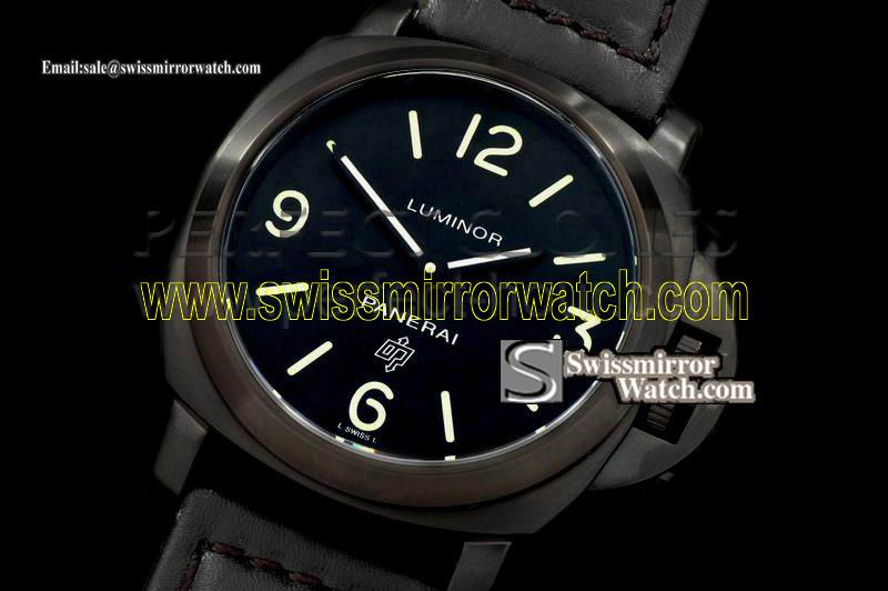 Panerai Pam 000 Logo H Series PVD Asian Unitas 6497 Replica Watches