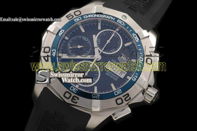 Tag Heuer Aquaracer Chrono DayDate SS/LE Blue Swiss 7750 28800bph Replica Watches