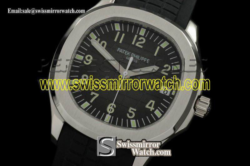 Patek philippe Aquanaut Jumbo Auto SS/RU Black Asian 4813 Watches Replica Watches