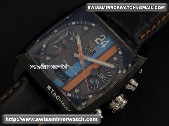 Tag Heuer Monaco Concept 24 PVD Black Dial Replica Watches