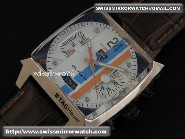 Tag Heuer Monaco Concept 24 Rose Gold White Dial Replica Watches