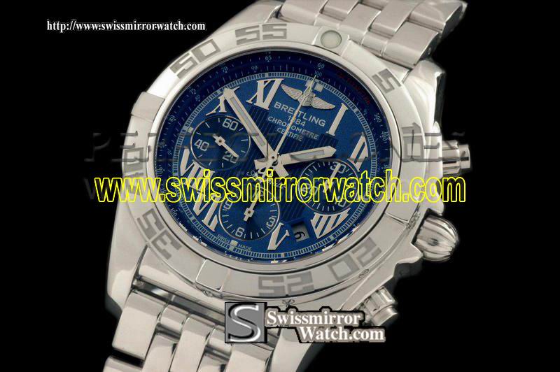 Breitling Chronomat B01 SS/SS Blue Roman A-7750 28800bph
