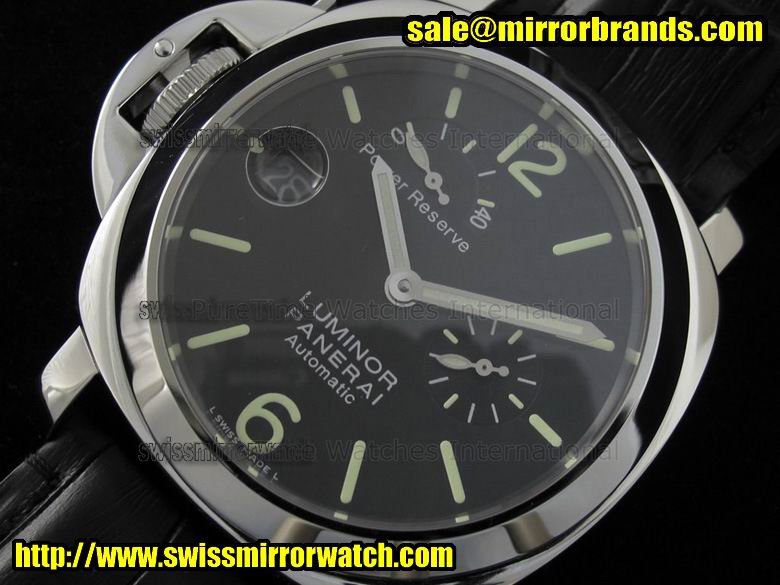 Panerai PAM 123 Power Reserve Lefty on Leather Strap Replica Watches