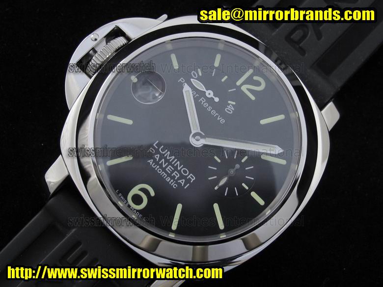 Panerai PAM 123 Power Reserve Lefty on Rubber Strap Replica Watches