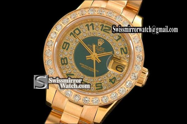 Ladeis Rolex Datejust 50 Anni Ed Diamond Numeral/Bezel Swiss Eta 2671-2 Replica Watches