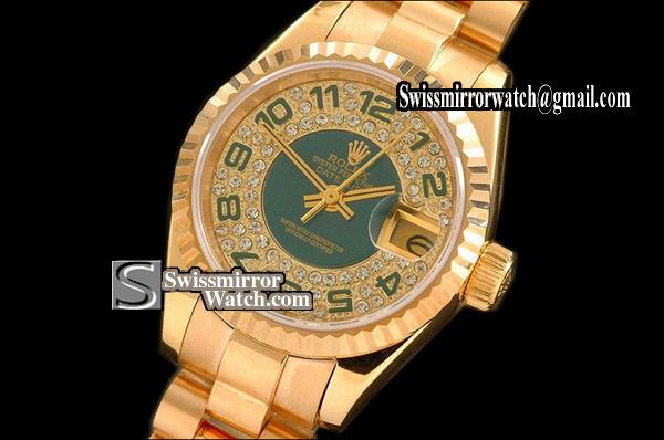 Ladeis Rolex Datejust 50 Anni Ed Diamond Numeral Swiss Eta 2671-2 Replica Watches