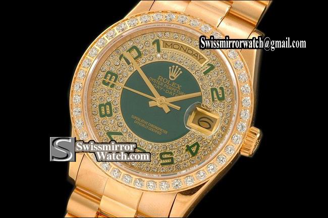 Rolex Day-Date FG 50th Anniversary Diamond Numeral/Bezel Swiss Eta 2836-2 Replica Watches