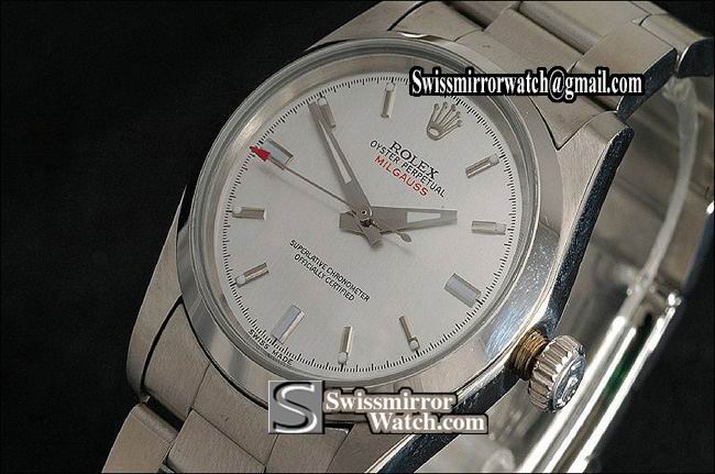 Rolex SS White Dial Swiss Eta 2836-2 Watches