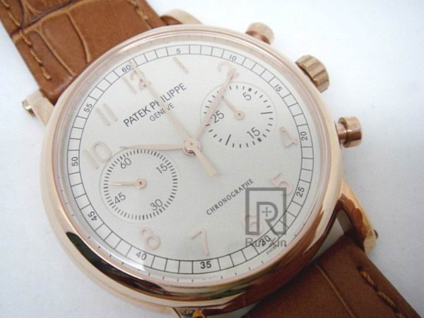 Patek Philippe Classic Chronograph Rose Gold Working ChronosReplica Watches