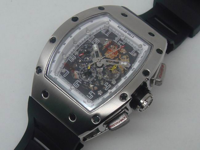 Richard Mille RM011 Philippe Massa SS/White Asia 2813 21J Replica Watches