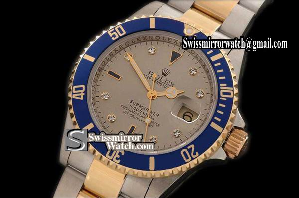 Rolex Submariner 14K Wrapped TT Silver Dial 2008 M Series Swiss